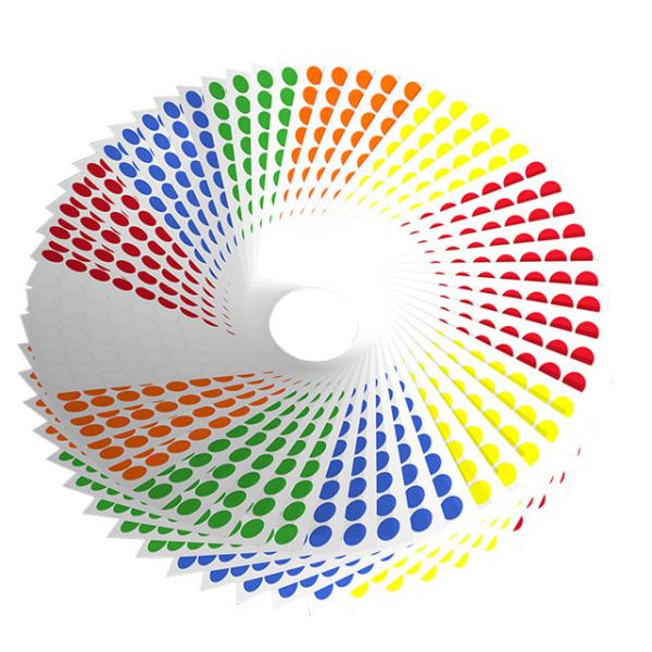 Printed Round Product Sticker, Waterproof Plastic Round Sticker, Adhesive Paper Round Label Sticker Fragile Stickers