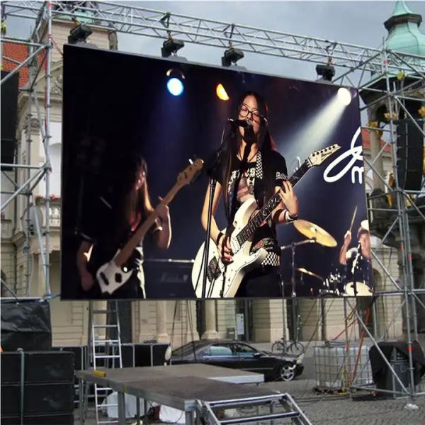 Publicidade Eventos de palco ao ar livre Painel de ecrã LED 500*1000 P3.91 P4.81 Aluguer