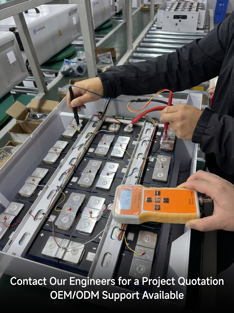 16kWh 51.2V LiFePO4 Battery Pack 314Ah Deep Cycle Solar Storage Battery 150A BMS for Off Grid System