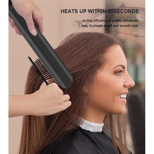 LCD Ceramic Hair Flat Iron With MCH PTC Heater Titanium  Plates