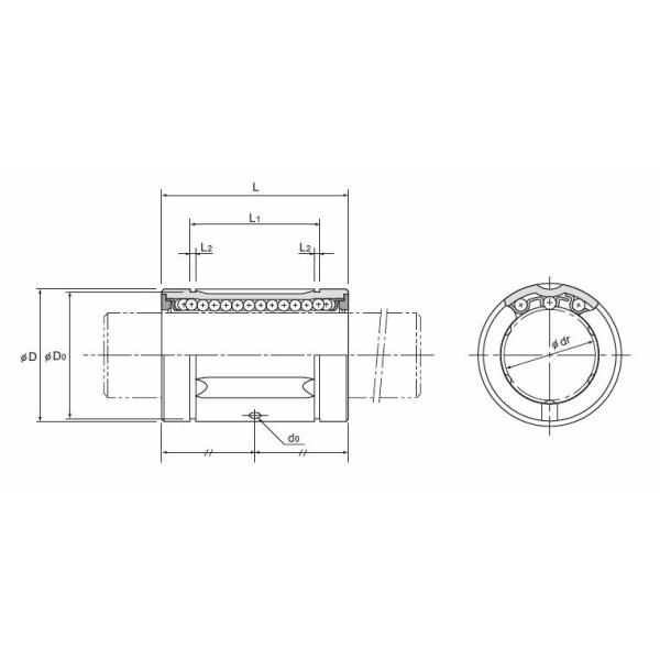 THK LM...GA Тип линейных подшипников THK LM8GA Линейный подшипник LM 8GA