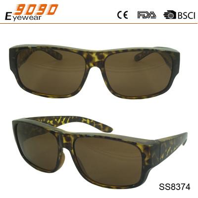Retro sports sunglasses,made of plastic, UV 400 protection lens,suitable for men and women