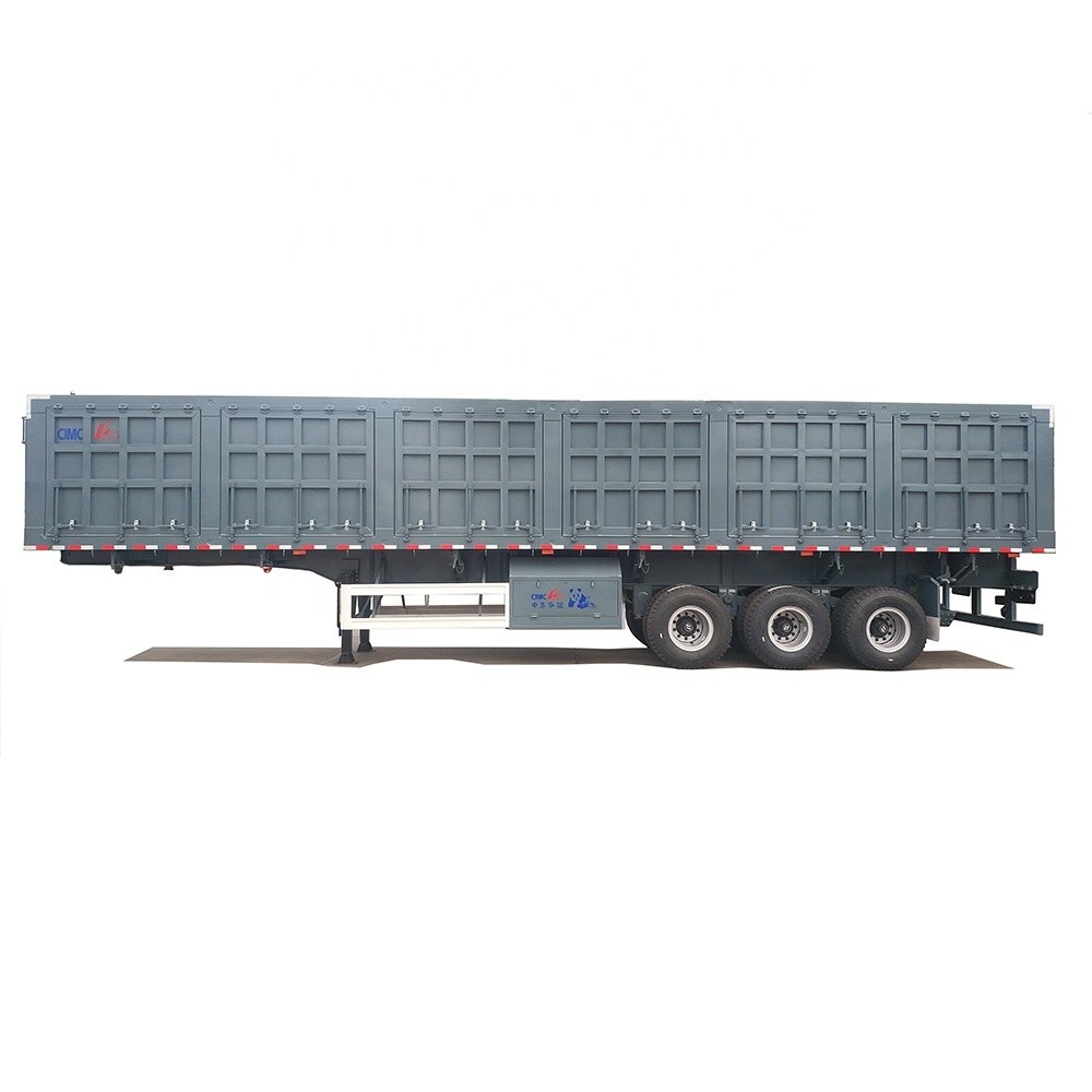 80 Tons Hydraulic Double Side Dump Tipping Truck Cargo Semi Trailer with 12.00R20 Tires
