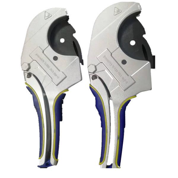 Blue Handle Sk5 Blade Plastic PPR PVC Pipe Cutter With Ratchet Aluminum 63mm