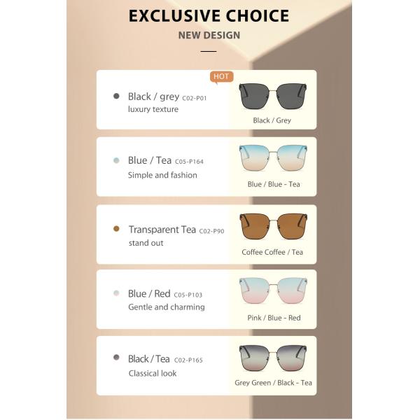 Солнечные очки металла женщин CE поляризовывали подгонянный объектив TAC логотипа