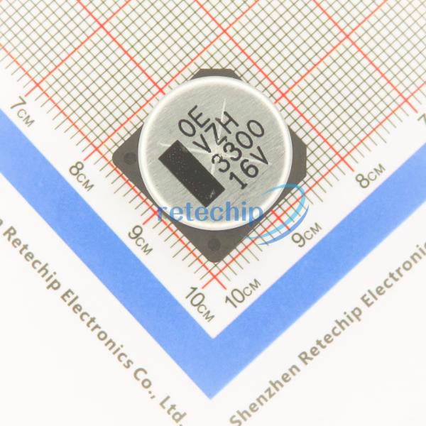 Capacitor eletrólico de alumínio Vzh332m1ctr-1616 3300uf 16v 16*16mm Smd Capacitor eletrólico de alumínio