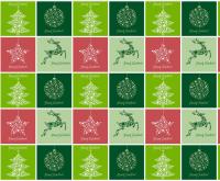 54 x 108 nappes et serviettes FDA de conversion créatif de papier de Noël 2ply ont énuméré