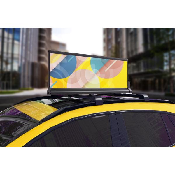 Wireless Advertising Car Roof LED Signs Double Sided Taxi Top Digital Signage