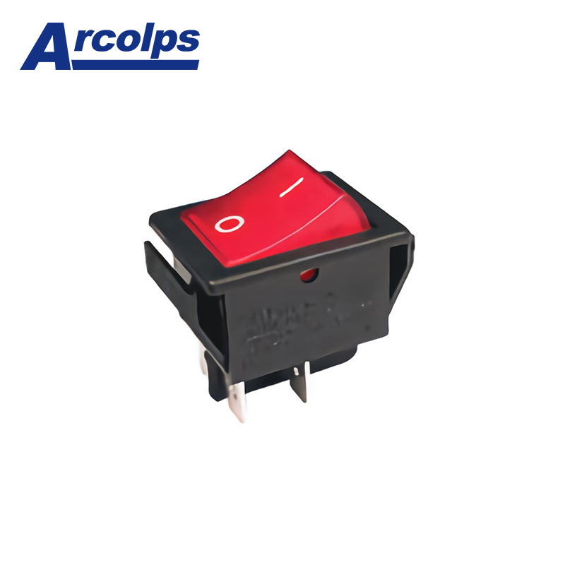 On off 121 16A 250VAC DPST Rocker Switch RL2 for Switching Circuits