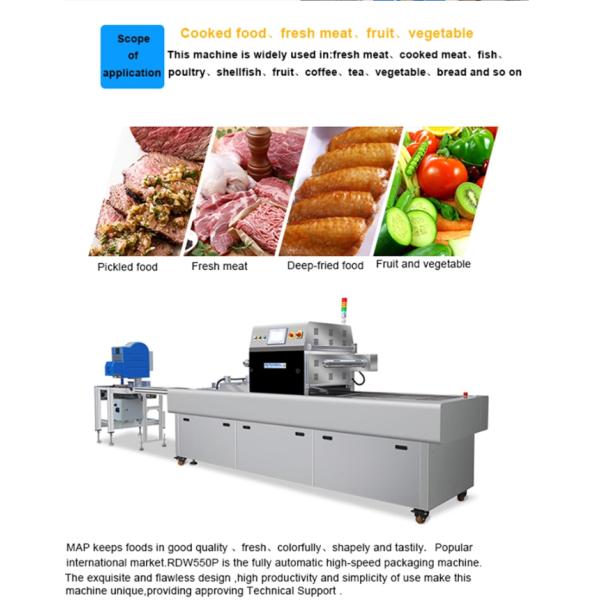 1500Pcs/H 220V 3.2KW Vacuum Pack Sealing Machine For Food Factory