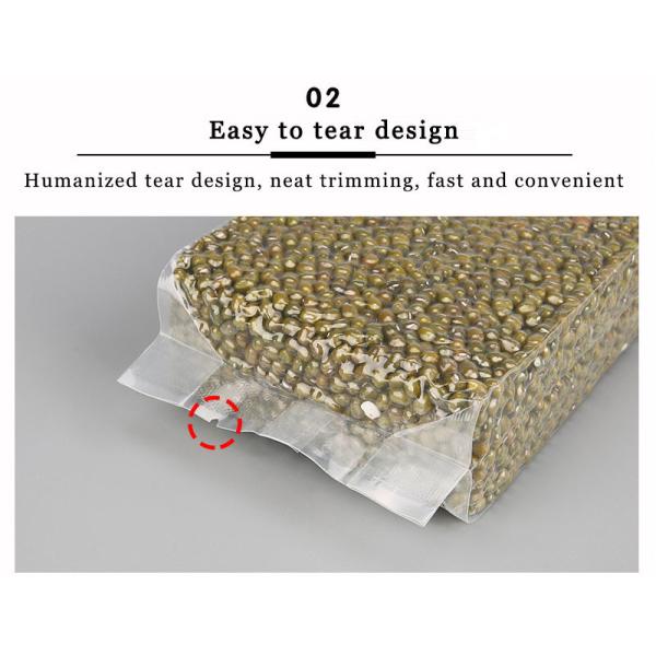 Рисовый кирпич квадратная вакуумная нейлоновая пластиковая упаковка прозрачный рисовый пакет