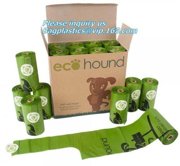 Compostable Dog Poop Bag/ Pet Waste Bags, Leak Proof Dog Waste Poop Bags, Environment Friendly Compostable Dog Pet Po