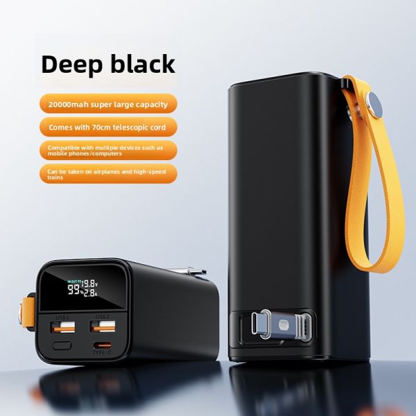 Aluminum Alloy Laptop Power Bank 20000mah High Capacity 100W USB Battery Chargers