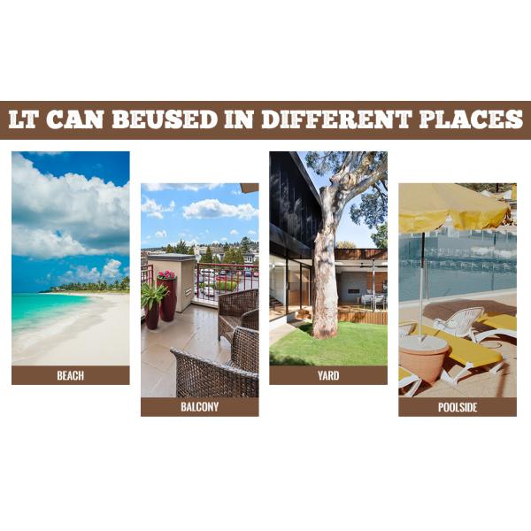 Patio Sling Chairs Outdoor Portable Folding Adjustable Beach Chairs Polyester Fabric Aluminum Chair Set Cushion