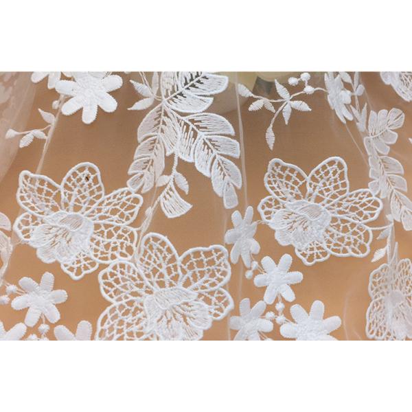 2018 Summer Newest Style  Embroidery Fabric 140cm wide for wedding dress