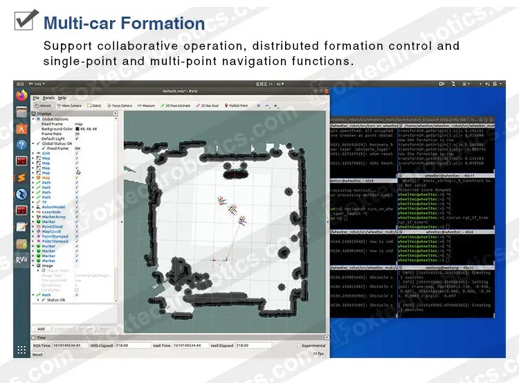 R350 Plus Nano LiDAR Follow Tracking Navigation Mapping 4-Wheeled Robot Chassis ROS AI Car