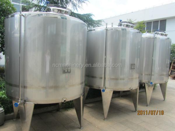Milk Processing Electric Stainless Steel Buffer Tank with Cooling Jacket and Mixing Paddle