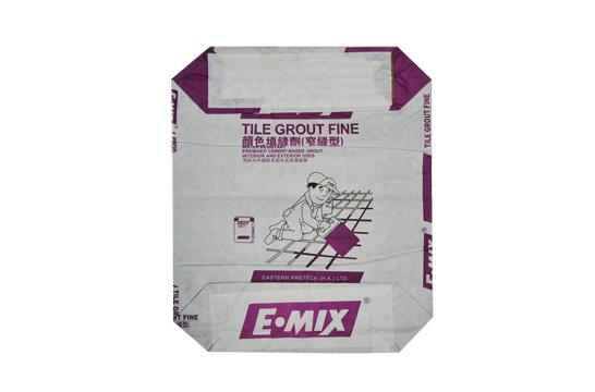 Colored crack-filling material packing sack