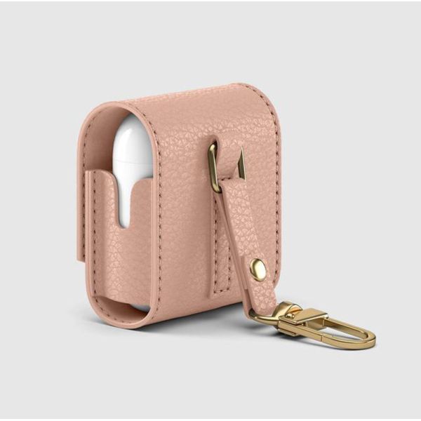 Customized Caring Leather Earphone Pods Protective Case Earphone Cover Shockproof