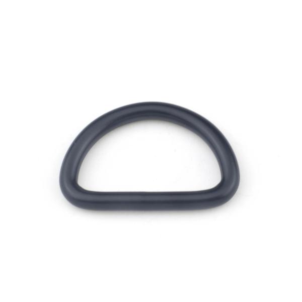 Black Metal D Rings Iron Material , 26mm Inner Size Metal Rings For Purses