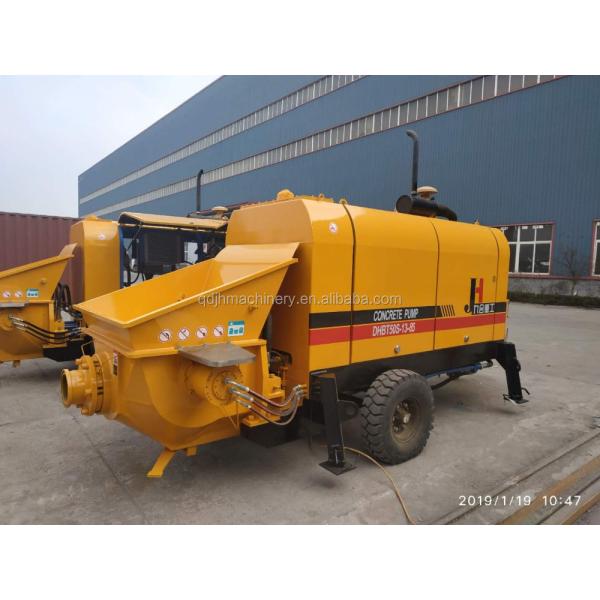 Прицепный бетонный насос мощностью 30-100 м3/ч с дизельным и электрическим топливом