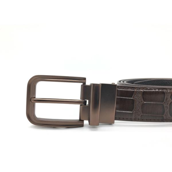 Пояс Croc пряжки людей реверзибельный делает по образцу кожаный, изогнутый ремень платья