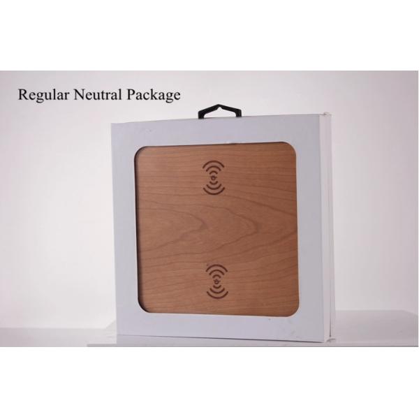 Cherry Wood 10W Qi Retractable Car Battery Charger Wireless Mobile Phone Charger