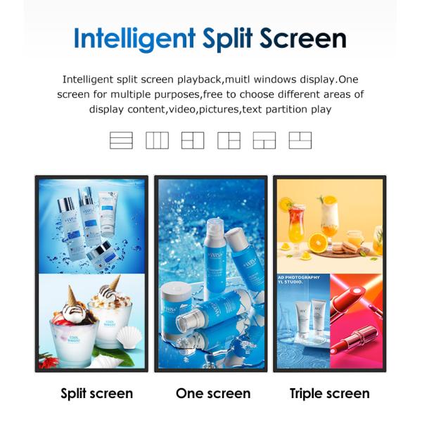 Wall Hanging Advertising Commercial Outdoor Digital Signage Displays 43''