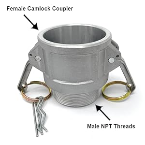 Camlock Type Hose Pipe Fittings Stainless Steel Aluminum Brass Quick Release Coupling