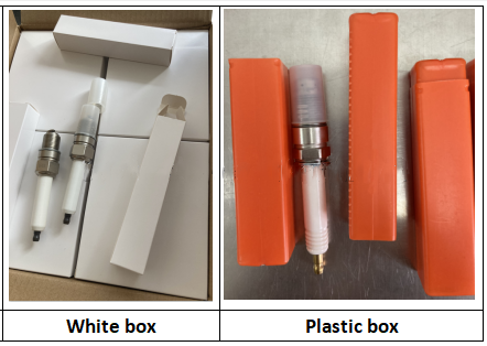 MTU 12V4000GS Series Engines Spark Plug Match with Pre-Chamber Iridium Electrode Type M18*1.5 Thread