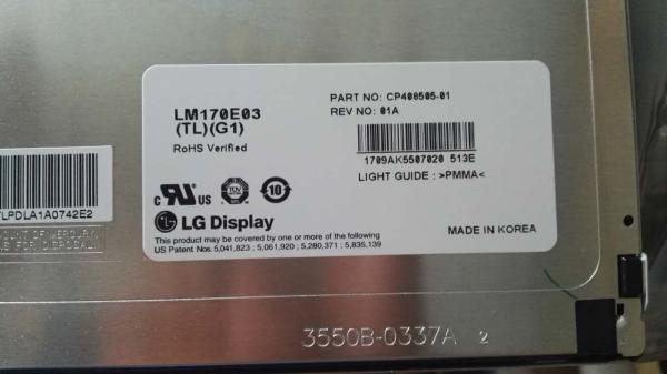 4PCS CCFL Industrial Lcd Panel , Desktop LM170E03-TLG1 LCD Screen Panel