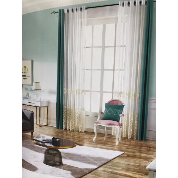Hollowed White Cotton Lace Embroidery Muslin Curtains Blackout Window Hotels Hospitals