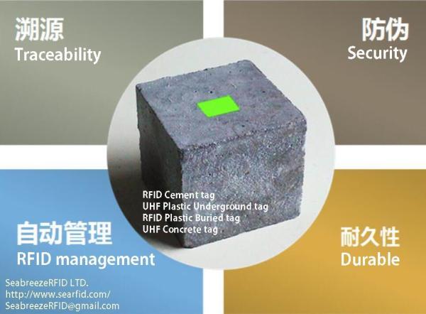 RFID cement tags, UHF concrete tags, RFID plastic buried tags, UHF Plastic underground passive tags