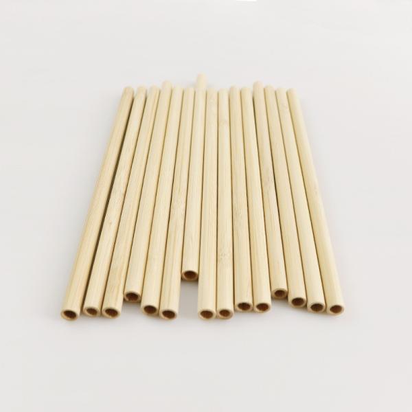 22.5cm Organic Biodegradable Disposable Bamboo Straws Beverage Bubble Boba Tea Drinking Straw