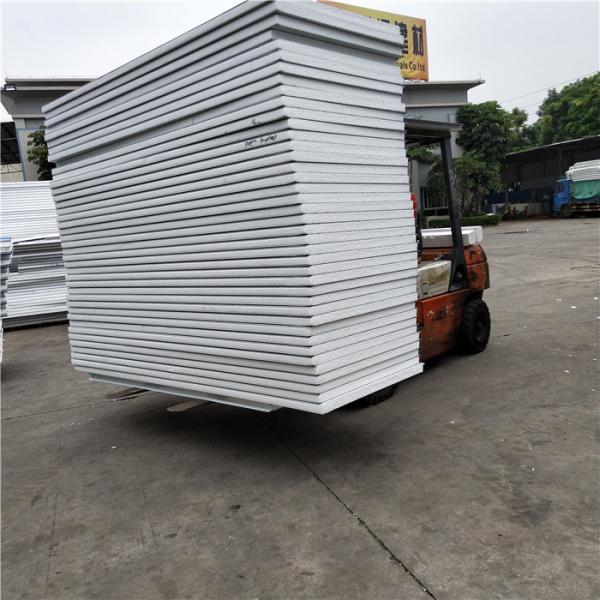 eps prefabricated sandwich panel house wall board 950-50-0.376mm with film both side