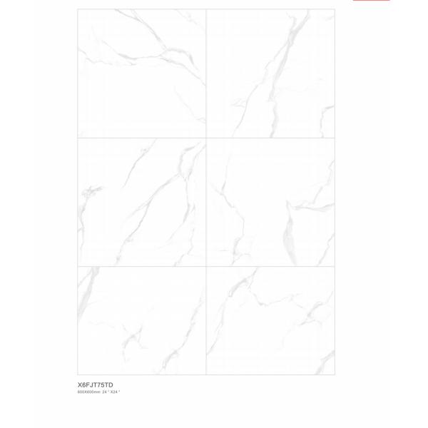 Rectified Edge Glazed Porcelain Tile with Polished Surface and PEI Rating 4