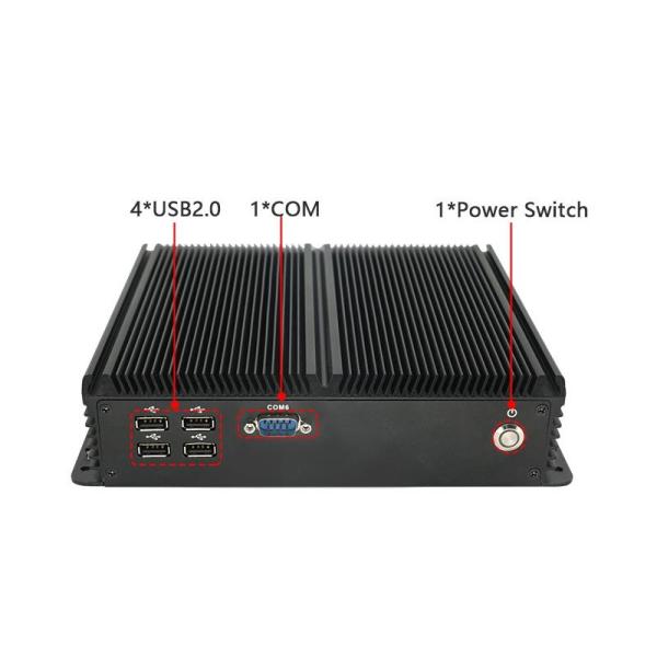 Quad Core Gemini Lake Refresh Industrial Mini PC with Dual Intel LAN for High-Speed Industrial Automation