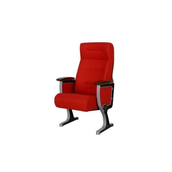 Theater Furniture Public Seating Auditorium Armchair 580mm For Conference Hall