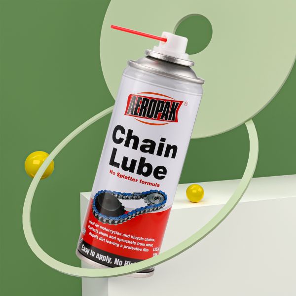 AEROPAK High Quality Penetrating Heavy Duty Chain Lube 200ml Aerosol Spray Lubricant Motorcycle Bicycle No Splatter Formula 3