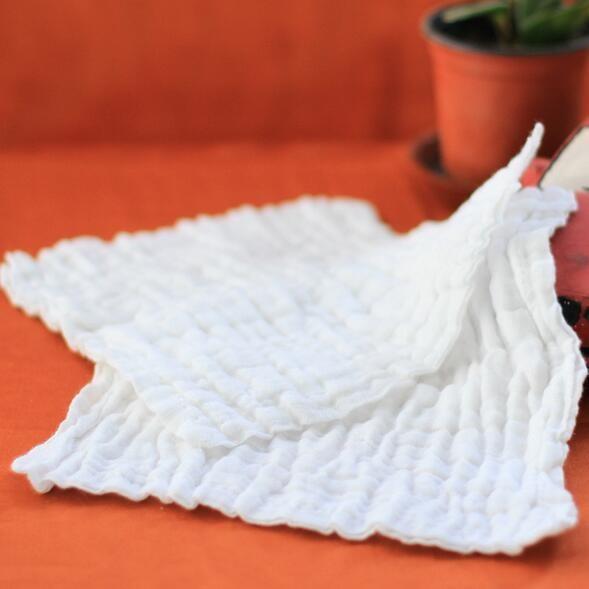 Baby face towel 6 layer 100% cotton washing gauze baby bibs handkerchief 30x30cm