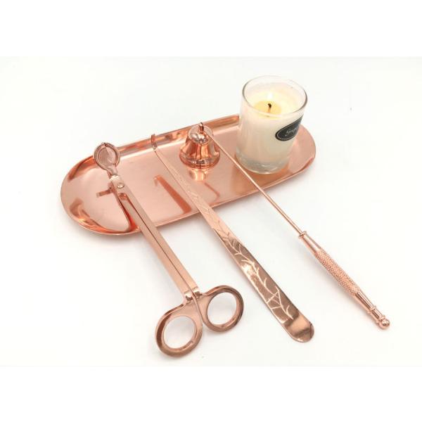 Gold Elliptical Plate 180mm Length 112g Metal Jewelry Tray