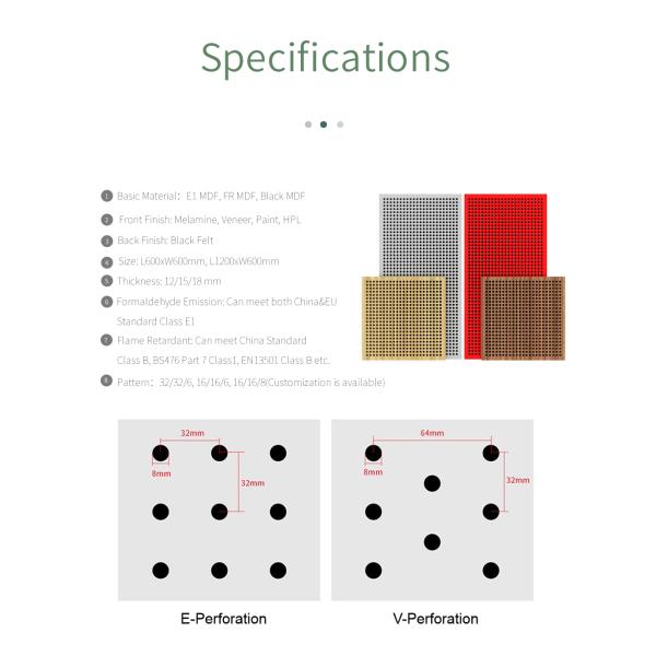16/16/8 6 Модель фанера звукозащищенный МДФ акустическая деревянная панель для декорации стен