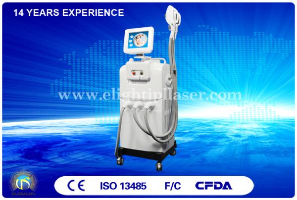 Equipamento poderoso da beleza de Handlepieces SHR SSR da máquina grande da remoção do cabelo do IPL do ponto 2