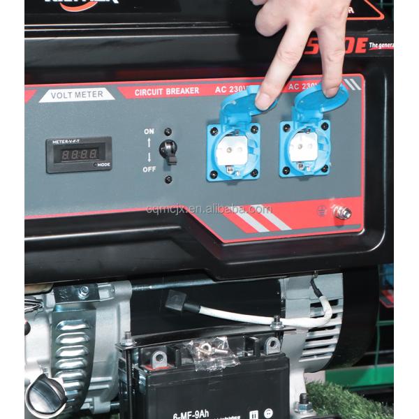 6.5kva Gasoline Generator Portable Home Power Generators for Maximum Power of 13kw