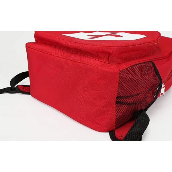Camping First Aid Backpack Empty , Red Medical Backpack Bag Emergency Treatment