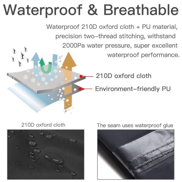 Inner Tube Heavy Duty Motorcycle Cover , Outdoor Motorcycle Dust Cover