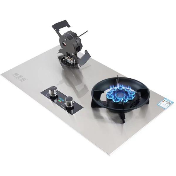 Kitchen Cooking Appliance Tengao Metal Edging Table Top Knob Button Natural Gas / Double Burner Gas Stove
