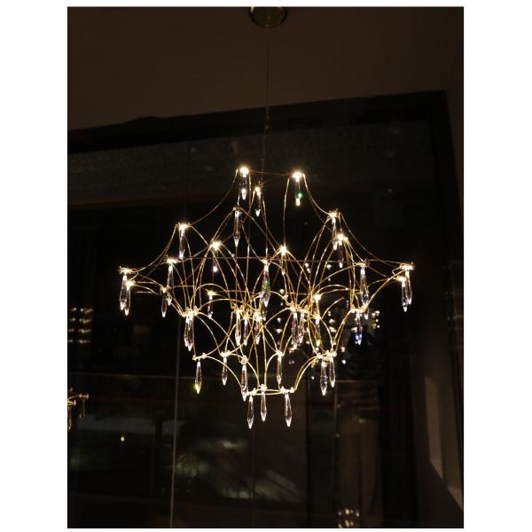 Modern Cube Crystal Chandelier Lighting Villa LOFT Kitchen Bedroom Mira Chandeliers(WH-MI-329)
