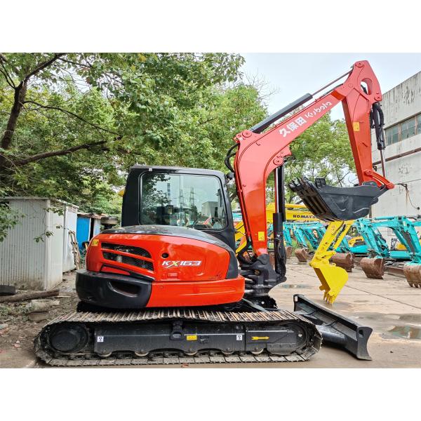 KX163-5 Использованный экскаватор Kubota 5.5T Crawler Гидравлический экскаватор U 35