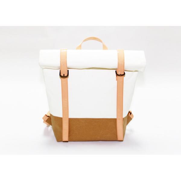 Customized Washable Kraft Paper Backpack Recycled Lightweight Leisure Style